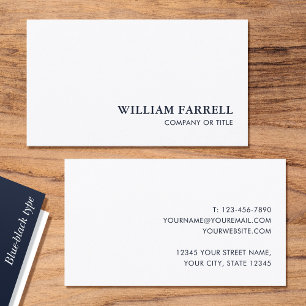 Visita Tarjeta de presentación personalizada minimalista 