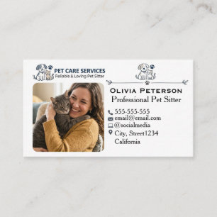Visita Tarjeta de presentación personalizada para cuidado