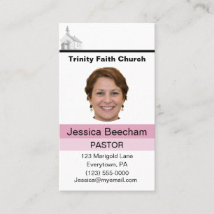 Visita Tarjeta de Presentación Personalizada para Pastora