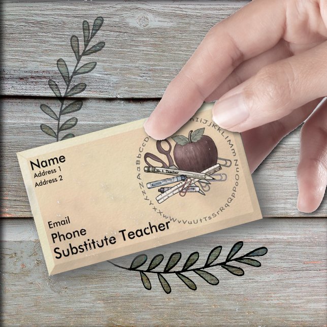 Visita Tarjeta de presentación personalizada para profeso (Subido por el creador)