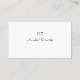 Visita Tarjeta de presentación personalizada profesional