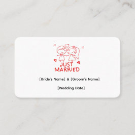 Visita Tarjeta de presentación personalizada recién casad
