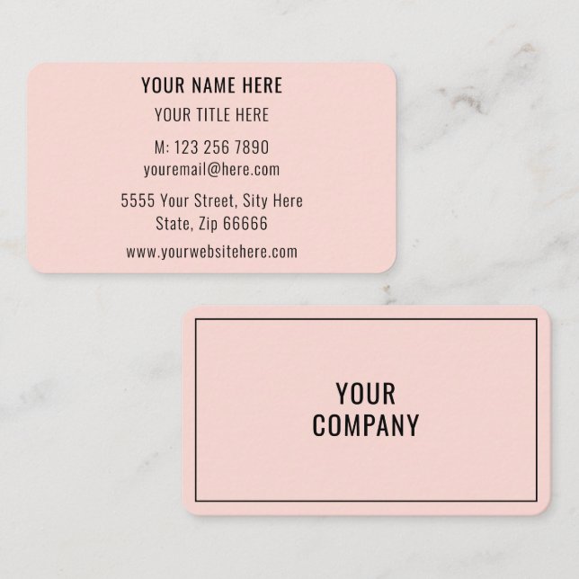 Visita Tarjeta de presentación personalizada Sus colores  (Anverso / Reverso)