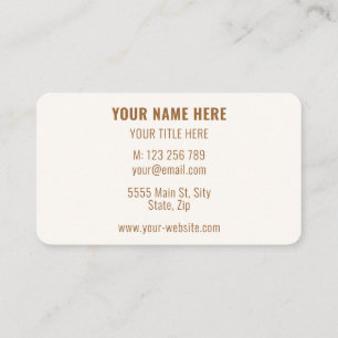 Visita Tarjeta de presentación personalizada Sus colores 