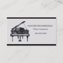Tarjeta de presentación Piano Lessons