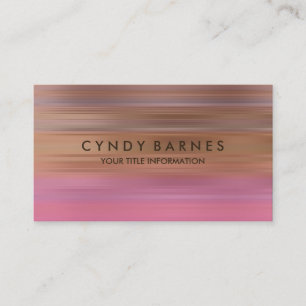 Visita Tarjeta de presentación Pink Naranja Purple Stripe