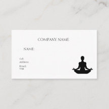 TARJETA DE PRESENTACIÓN PLANTILLA BÁSICA yoga