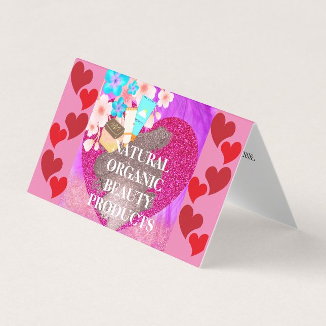 Visita Tarjeta de presentación plegada de piel y pelo org (Anverso)