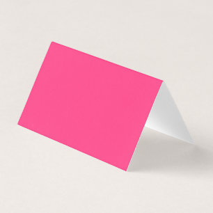 Visita Tarjeta de presentación plegada Neon Pink
