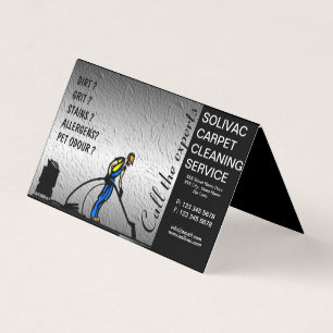 Visita Tarjeta de presentación plegada para la limpieza 