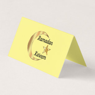Visita Tarjeta de presentación plegada Ramadan Kareem