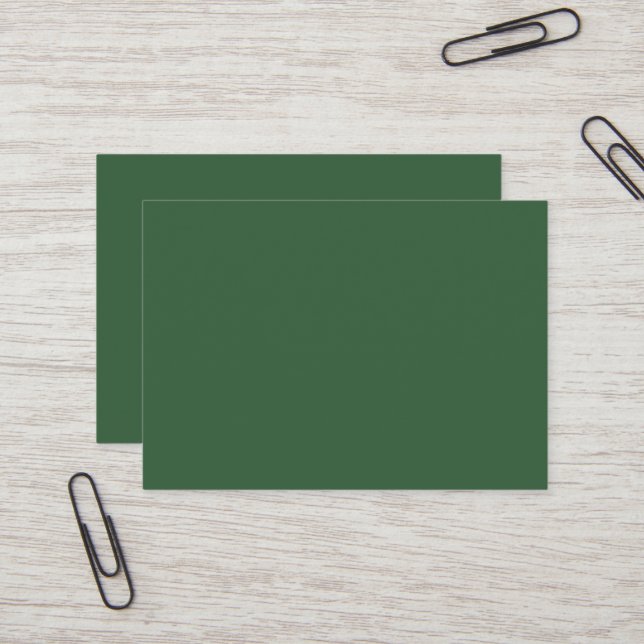 Visita Tarjeta de presentación poderosa verde cazador (Anverso/Reverso In Situ)