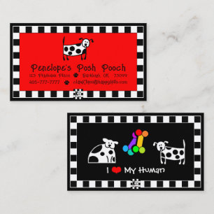 Visita Tarjeta de presentación Posh Pooch