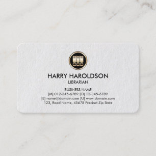 Visita Tarjeta de presentación Premium Bibliotecaria de i