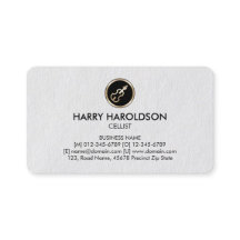 Tarjeta de presentación Premium Cello Icon