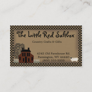 Visita Tarjeta de presentación Primitiva Red Saltbox