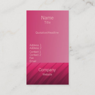 Visita Tarjeta de presentación Pro Swirls II, rosa