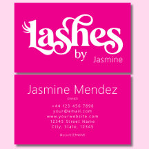 Tarjeta de presentación profesional chic rosa cali