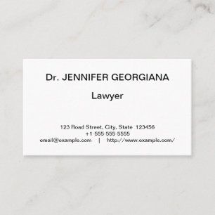 Visita Tarjeta de presentación profesional clásica