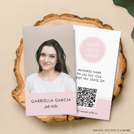 Visita Tarjeta de presentación profesional con código QR 