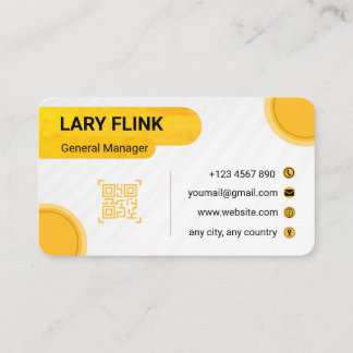 Visita Tarjeta de presentación profesional con código QR