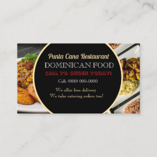 Visita Tarjeta de presentación profesional de comida domi