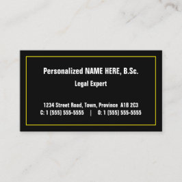 Visita Tarjeta de presentación profesional de Derecho Sim