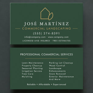 Visita Tarjeta de presentación profesional de jardinería