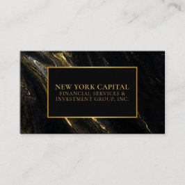 Visita Tarjeta de presentación profesional de mármol negr