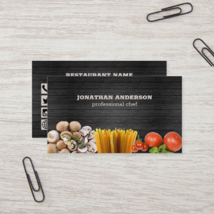 Visita Tarjeta de presentación profesional del chef