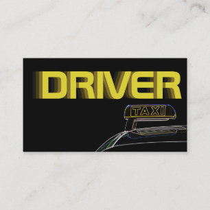 Visita Tarjeta de presentación profesional del taxista pr