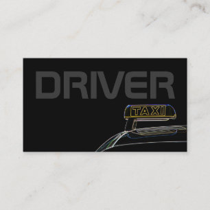 Visita Tarjeta de presentación profesional del taxista pr