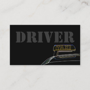 Visita Tarjeta de presentación profesional del taxista pr