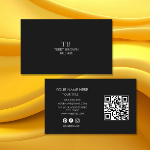 Visita Tarjeta de presentación profesional elegante Min