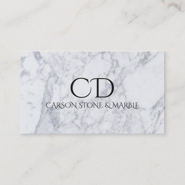 Visita Tarjeta de presentación profesional Marble Stone (Anverso)