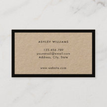 Tarjeta de presentación profesional moderna minima