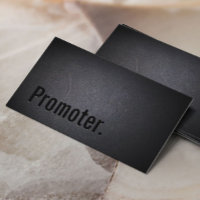 Tarjeta de presentación profesional para promotore