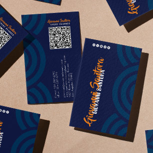 Visita Tarjeta de presentación profesional QR moderna de