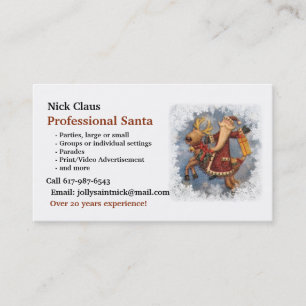Visita Tarjeta de presentación: Profesional Santa