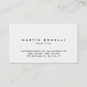 Visita Tarjeta de presentación profesional simple