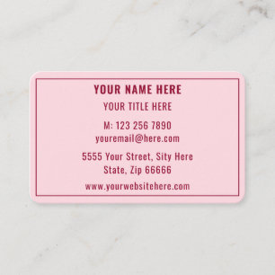 Visita Tarjeta de presentación promocional personalizada 