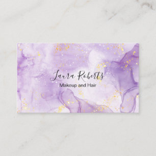 Visita Tarjeta de presentación Purple Aesthetic Marble P