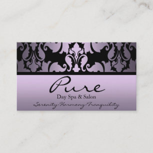 Visita Tarjeta de presentación Purple Damask