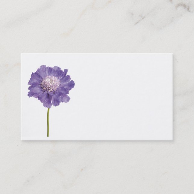 Visita Tarjeta de presentación Purple Flower (Anverso)