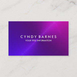 Visita Tarjeta de presentación Purple Pink Sheen