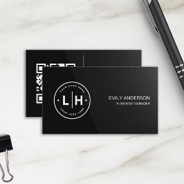 Visita Tarjeta de Presentación QR de Logotipo Personaliza