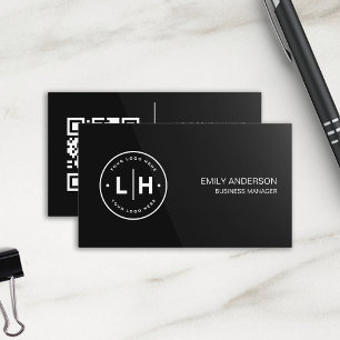 Visita Tarjeta de Presentación QR de Logotipo Personaliza