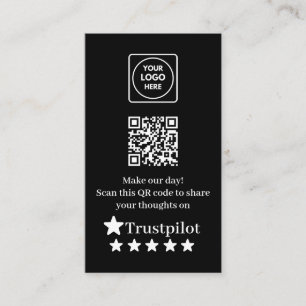 Visita Tarjeta de presentación QR de reseñas de Trustpilo