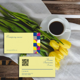 Visita Tarjeta de presentación QR geométrica abstracta am