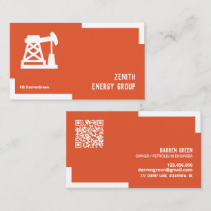 Visita Tarjeta de presentación QR para la industria petro